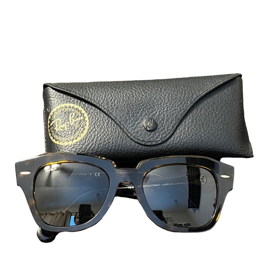Ray-Ban Black Sunglasses ๐ค RB 2186 STATE STREET - Picture 8 of 10